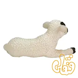 فیگور بره صورت سیاه دراز کشیده موجو Black Faced Lamb Lying Down 387060 — فنقلی توی