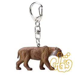 آویز کلید ببر دندان خنجری موجو Saber-toothed tiger Keychain 387450