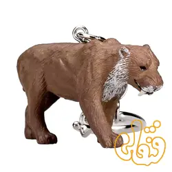 آویز کلید ببر دندان خنجری موجو Saber-toothed tiger Keychain 387450