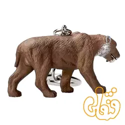 آویز کلید ببر دندان خنجری موجو Saber-toothed tiger Keychain 387450