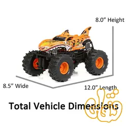 ماشین کنترلی کوسه ببری هات ویلز Hot Wheels Monster Trucks Radio Control Tiger Shark 61460U-40