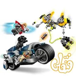 ساختنی لگو موتور بلک پنتر و تور 11505