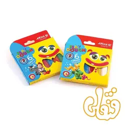 خمیر بازی 6 رنگ مقوایی آریا 1057