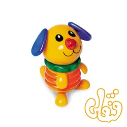 عروسک حیوانات فنری سگ و جوجه تولو 80707
