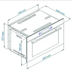 فر توکار آلتون مدل V901 برقی - فر ایران