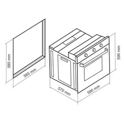 فر داتیس مدل DF-645 توکار برقی - فر ایران