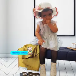 جوراب طرح قلب و مروارید