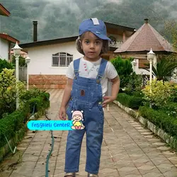 شلوار پیش بندی بچگانه
