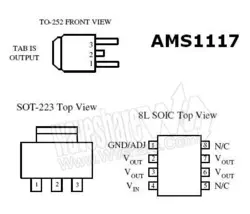 رگولاتور AMS 1117 2.5V SMD