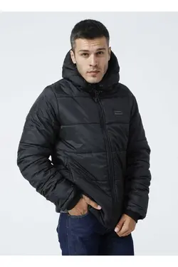 کاپشن پیراهن یقه مردانه مشکی برند HUMMEL کد 1666577706