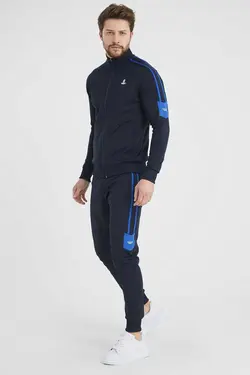 ست لباس راحتی نواری سرمه ای مردانه برند SPORTSTATİON کد 1666873506