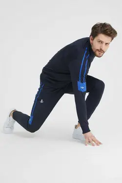 ست لباس راحتی نواری سرمه ای مردانه برند SPORTSTATİON کد 1666873506