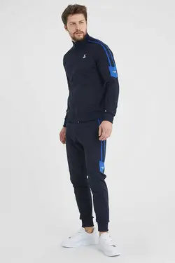 ست لباس راحتی نواری سرمه ای مردانه برند SPORTSTATİON کد 1666873506