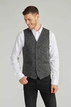 جلیقه اسلیم فیت یقه هفت برند HOBİ CLUB کد 1666862407