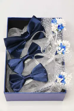 ست پاپیون جعبه‎دار سرمه ای برند GÜÇLÜ KADINLAR ATOLYESİ کد 1667087411