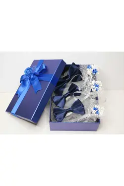 ست پاپیون جعبه‎دار سرمه ای برند GÜÇLÜ KADINLAR ATOLYESİ کد 1667087411