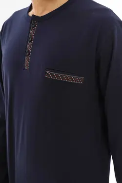 لباس راحتی پنبه ای آستین بلند مردانه برند PAROTTE کد 1667184020