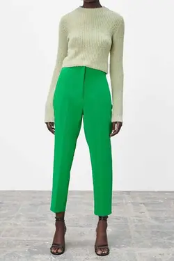 دور کمر بلند سبز شلوار برند Madmext کد 1667408092