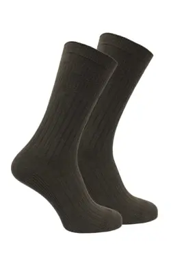 جوراب بسته دیابت راحت دوتایی قهوه‎ای برند Norfolk کد 1667581267