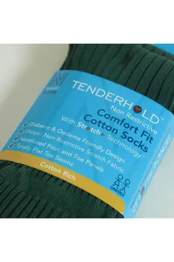 جوراب بسته دیابت راحت سبز دوتایی برند Norfolk کد 1667581265