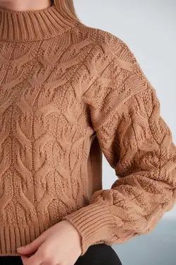 پلیور بافتنی یقه نقش برجسته برند Butik کد 1667656080