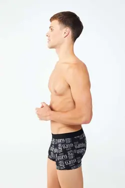 لباس زیر 3تایی چاپی ملانژ خاکستری آنتراسیت مشکی مردانه برند U.S. Polo Assn. کد 1667715603