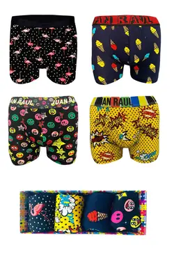 لباس زیر جعبه‎دار ویژه طرح‎دار رنگی مردانه برند Socks Stations کد 1667715904