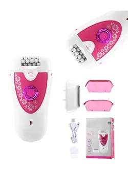 مراقبت دستگاه گرفتن شارژی مو کن ست 1آب 20 رز زنانه مویی ضد آب برند VGR کد 1667783412