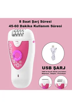 مراقبت دستگاه گرفتن شارژی مو کن ست 1آب 20 رز زنانه مویی ضد آب برند VGR کد 1667783412