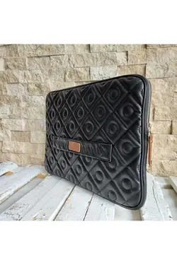 کاور لپ تاپ حرفه ای پنبه دوزی شده 140 مک بوک مشکی برند QUB ŞEKER کد 1667961904