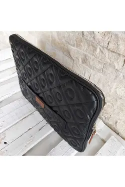 کاور لپ تاپ حرفه ای پنبه دوزی شده 140 مک بوک مشکی برند QUB ŞEKER کد 1667961904