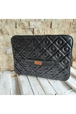 کاور لپ تاپ حرفه ای پنبه دوزی شده 140 مک بوک مشکی برند QUB ŞEKER کد 1667961904