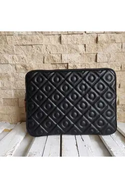 کاور لپ تاپ حرفه ای پنبه دوزی شده 140 مک بوک مشکی برند QUB ŞEKER کد 1667961904