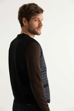 جلیقه پارچه جلو سرمه ای برند Sweater کد 1668131707