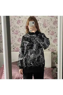 پلیور گشاد سراسر برند İYİ MODA کد 1668278828