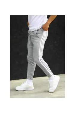 شلوار راحتی قالب 3نواری گشاد طوسی برند KOCAK AYAKKABI CANTA کد 1668440286