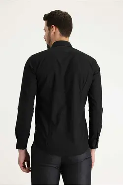 پیراهن اسلیم فیت آستین بلند کلاسیک برند Kiğılı کد 1668437224