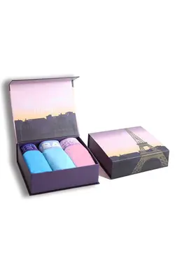 لباس زیر جعبه‎دار 3عدد مردانه paris برند THE PRAIA کد 1668552606