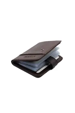 جا کارتی کیف پول ایستاده به صورت مدل شفاف داخل &amp; چرم برند MKM MAN کد 1668528368