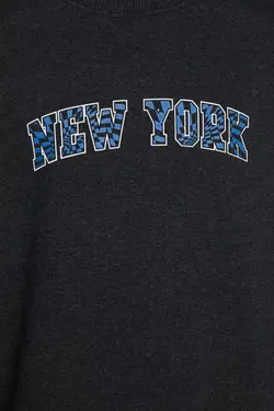 سوییشرت گشاد مردانه آستین بلند یقه گرد خاکستری آنتراسیت برند TRENDYOL MAN کد 1646466953