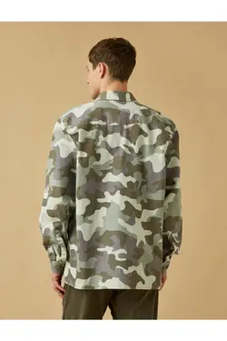 پیراهن طرح‎دار ارتشی برند Koton کد 1646376691