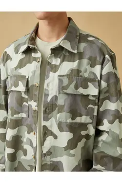 پیراهن طرح‎دار ارتشی برند Koton کد 1646376691