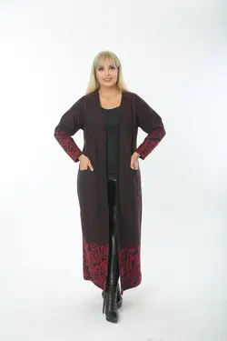 بافتنی بلند طرح‎دار طرحدار سایز بزرگ زنانه برند EGOSH کد 1645710130