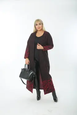 بافتنی بلند طرح‎دار طرحدار سایز بزرگ زنانه برند EGOSH کد 1645710130
