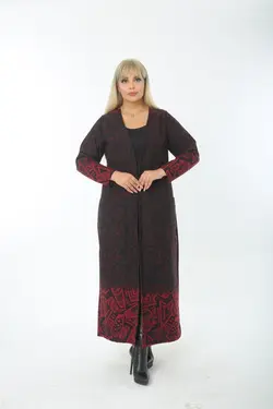 بافتنی بلند طرح‎دار طرحدار سایز بزرگ زنانه برند EGOSH کد 1645710130