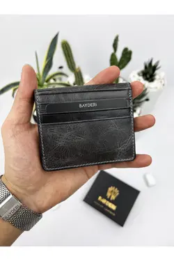 کیف پول جا کارتی کاربردی جدید چرم اصل طراحی برند bayderi کد 1645707370