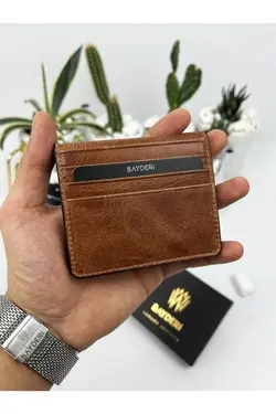 کیف پول جا کارتی کاربردی جدید چرم اصل طراحی برند bayderi کد 1645707322
