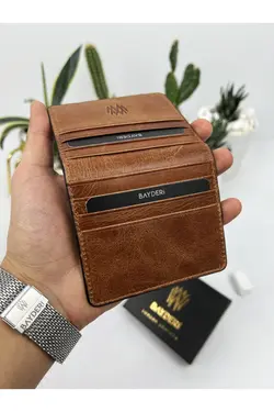 کیف پول جا کارتی کاربردی جدید چرم اصل طراحی برند bayderi کد 1645707322