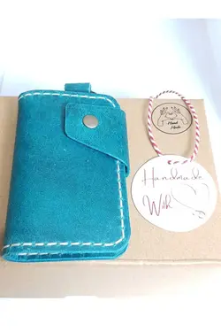 جا کارتی مردانه واقعی دست ساز چرم 100% اصل 2.0 مدل 2چشمه‎دار برند TUNA TAKI &amp; AKSESUAR کد 1645537749