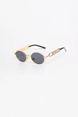 عینک بیضی فلزی مشکی برند Kapin کد 1645449252